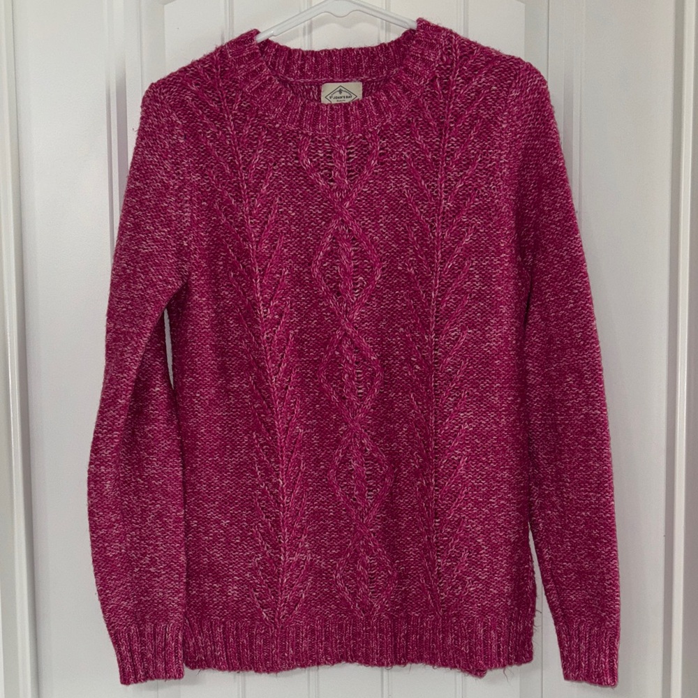 St. John's Bay Fuchsia Crew Neck Sweater